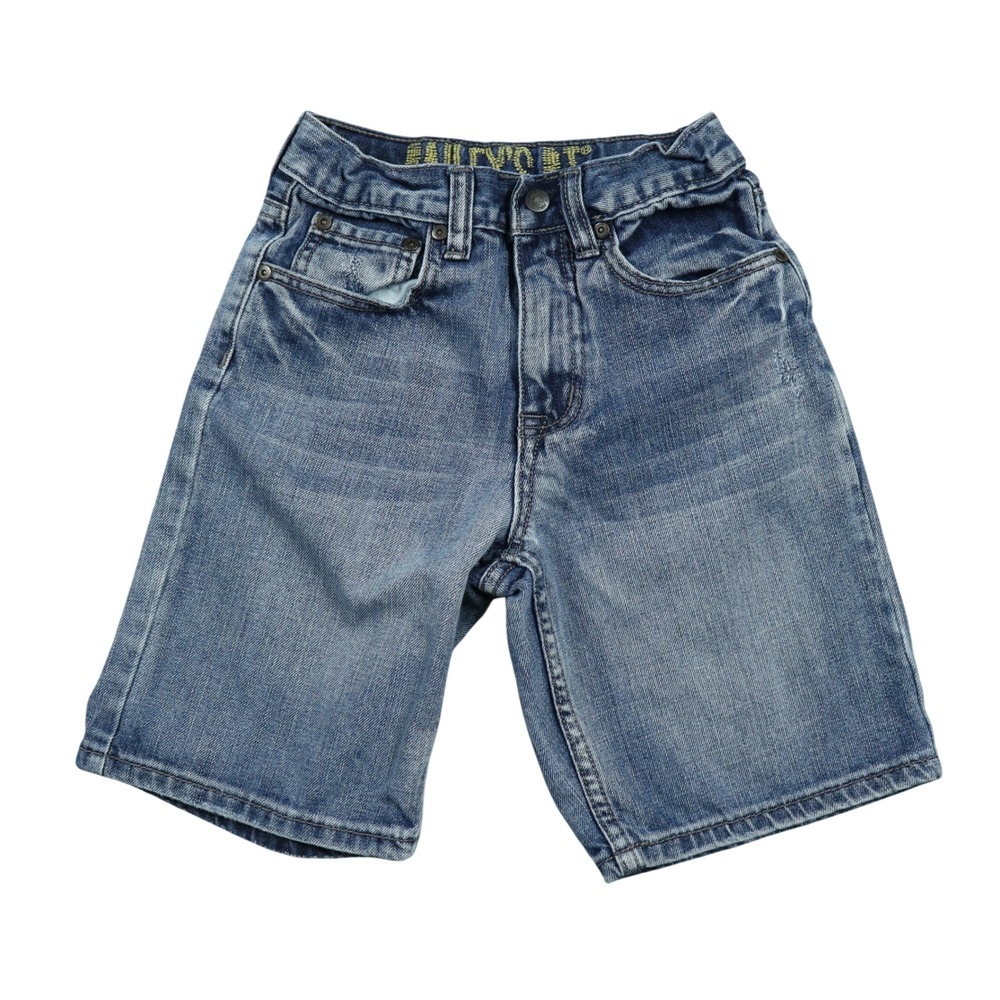 Bailey's Point Boys Denim Shorts Size 7 Blue Medium Wash Adjustable Waist Cotton